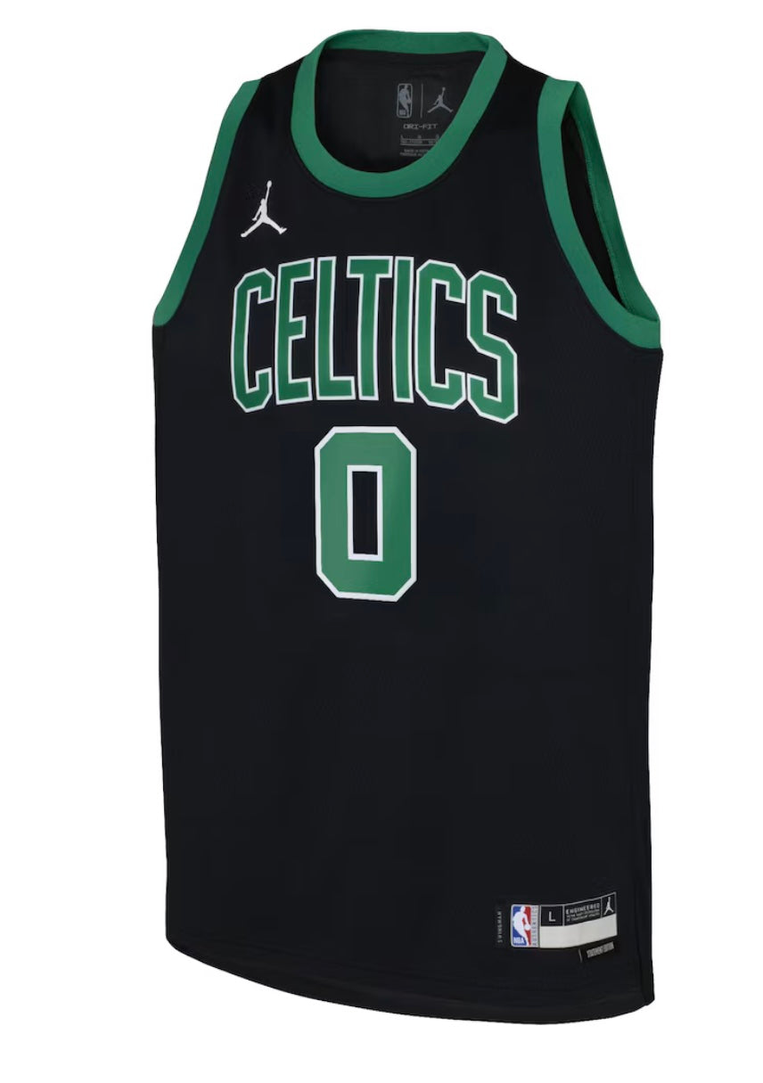 Maillot Boston Celtics No 0 Jayson Tatum Black