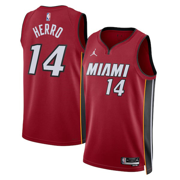 Maillot Miami Heat No 14 Tyler Hero Red