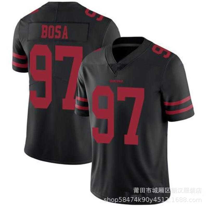 Maillot San Francisco 49ers No 97 Bosa Black