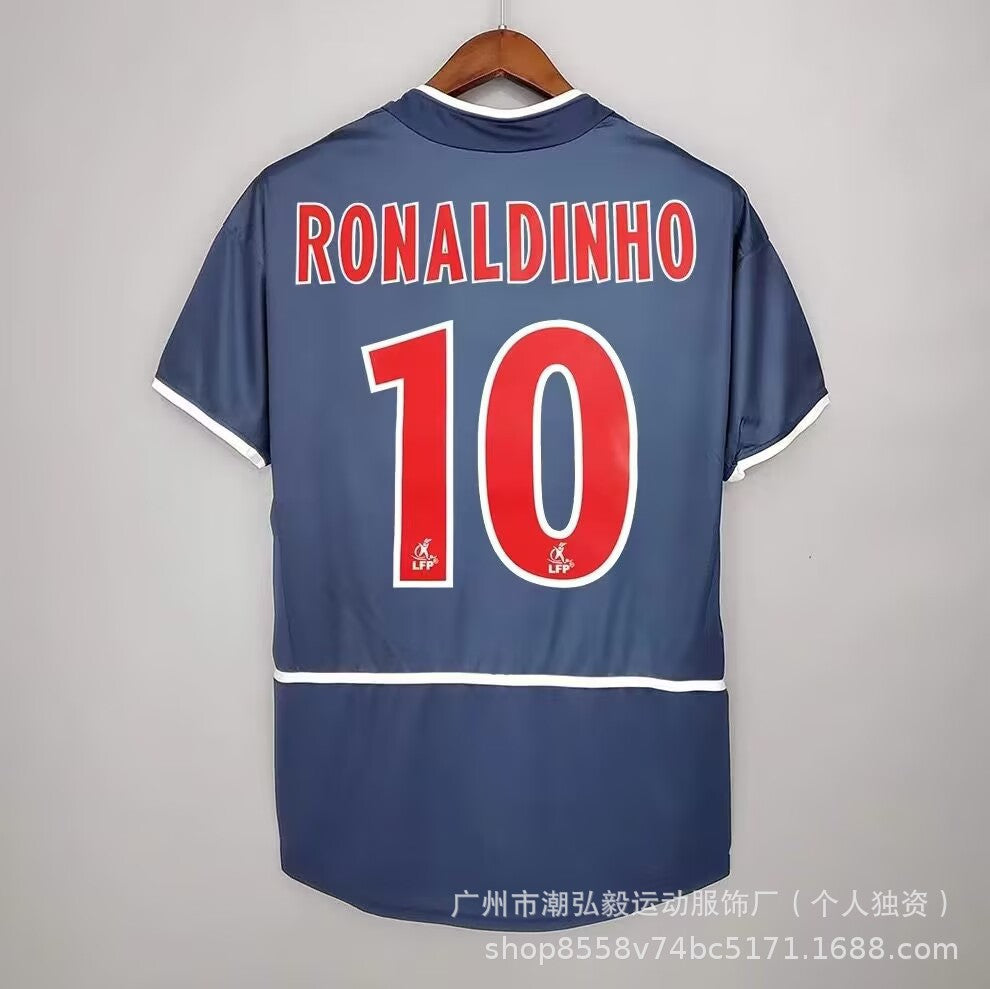 Maillot PSG Domicile No 10 Ronaldinho 2002-2003