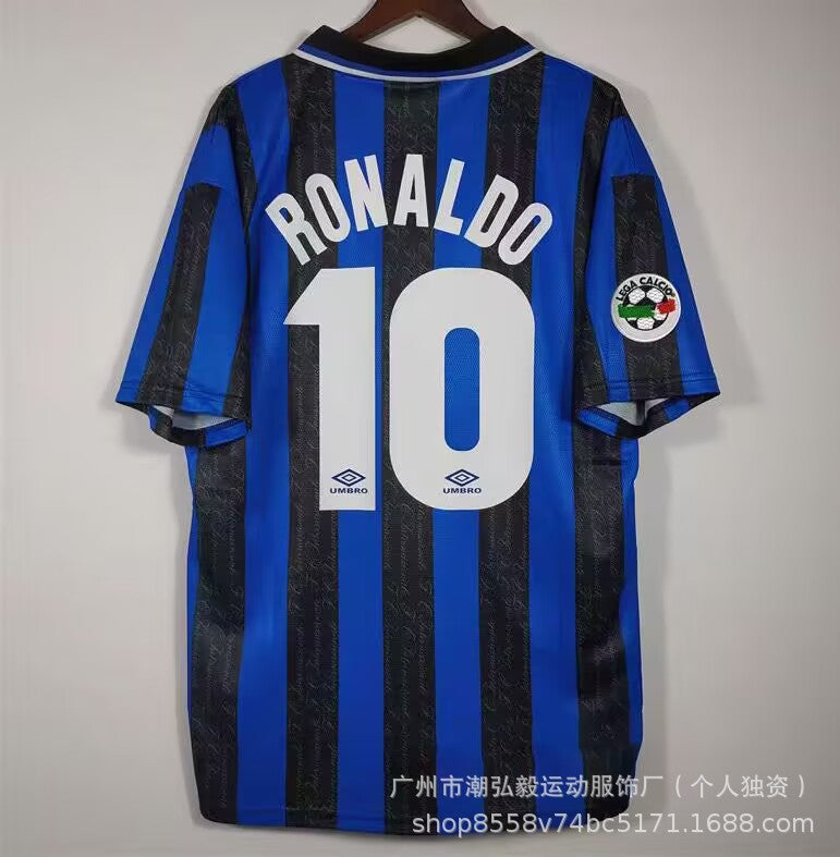 Maillot Inter Milan Domicile No 10 Ronaldo 1997/1998