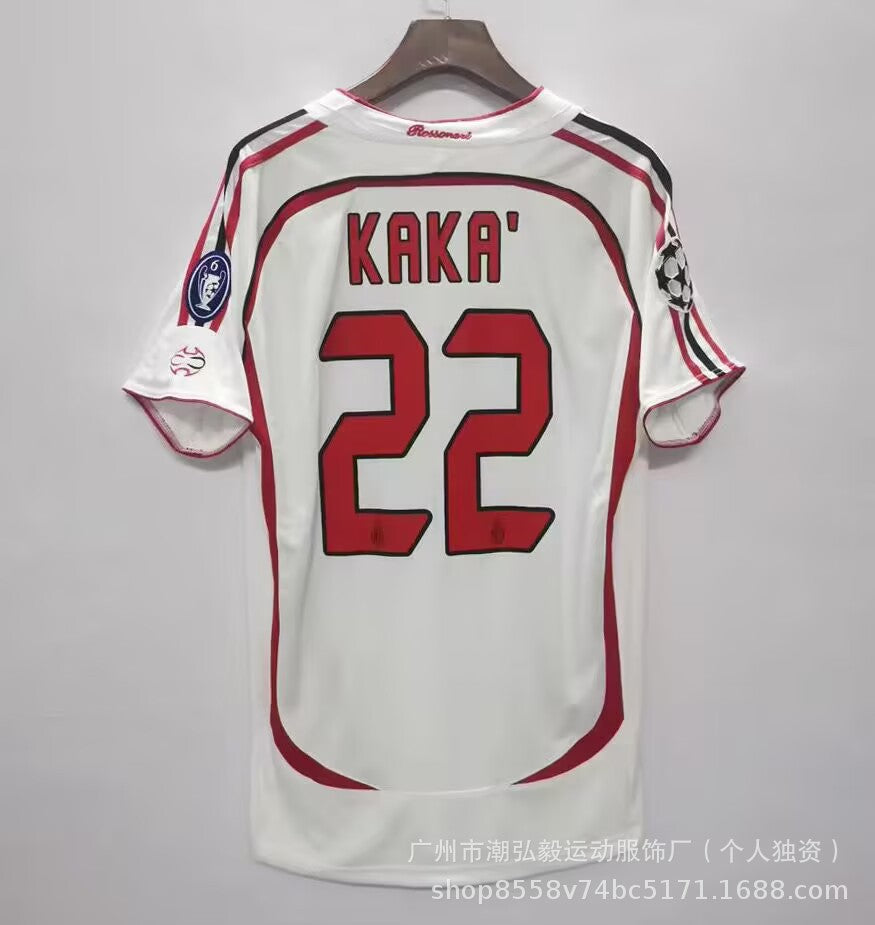 Maillot Milan AC Extérieur No 22 Kaka 2006/2007