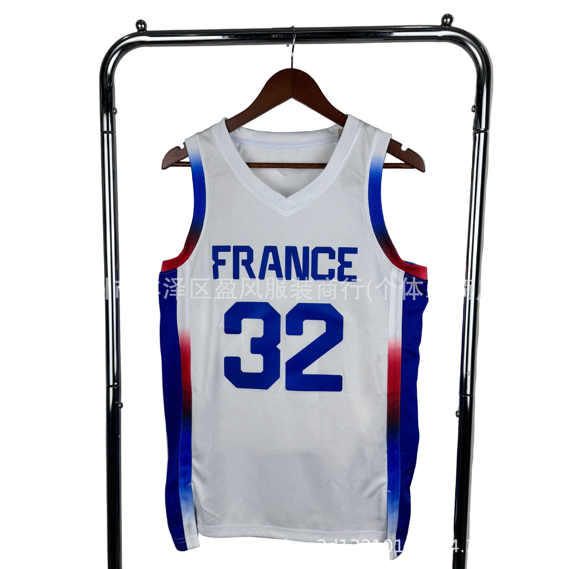 Maillot France No 32 Wembanyama White