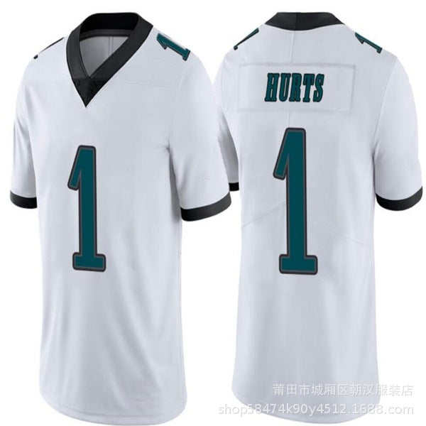 Maillot Philadelphie Eagles No 1 Hurts White