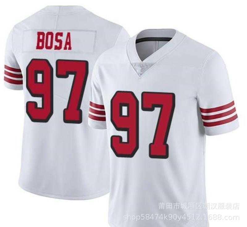 Maillot San Francisco 49ers No 97 Bosa White