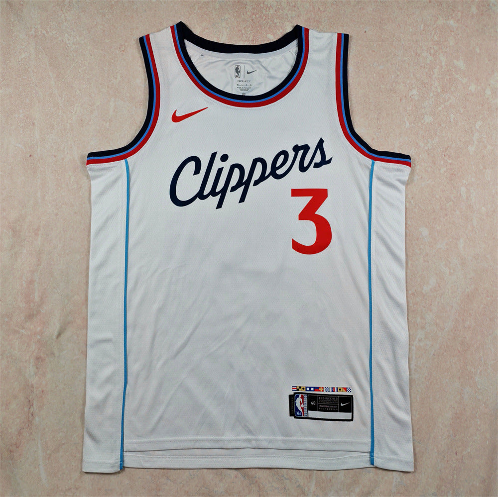 Maillot Los Angeles Clippers Swingman No 3 Chris Paul White