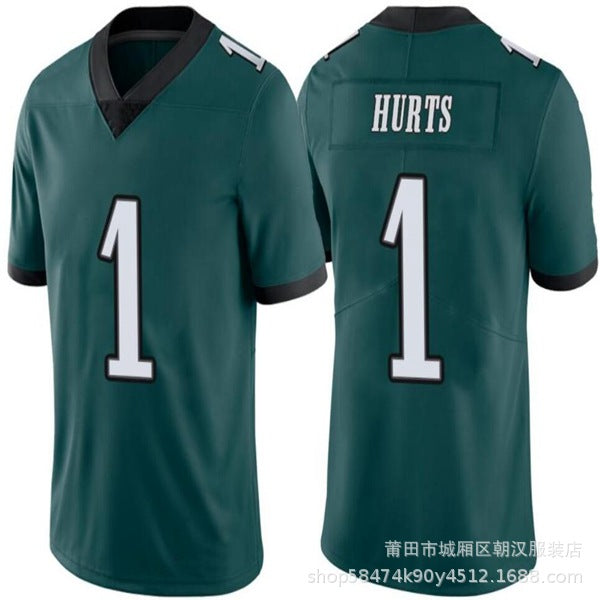 Maillot Philadelphie Eagles No 1 Hurts Dark green