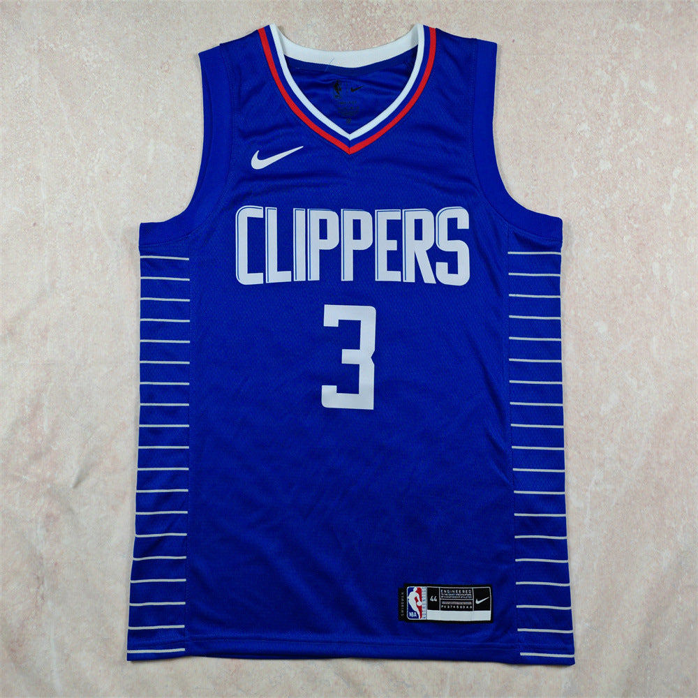 Maillot Los Angeles Clippers No 3 Chris Paul Blue