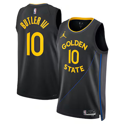 Maillot Golden States Warriors No 10 Butler Edition Swingman Black 24/25