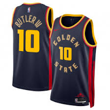 Maillot Golden States Warriors No 10 Butler Edition Swingman Navy 25/26
