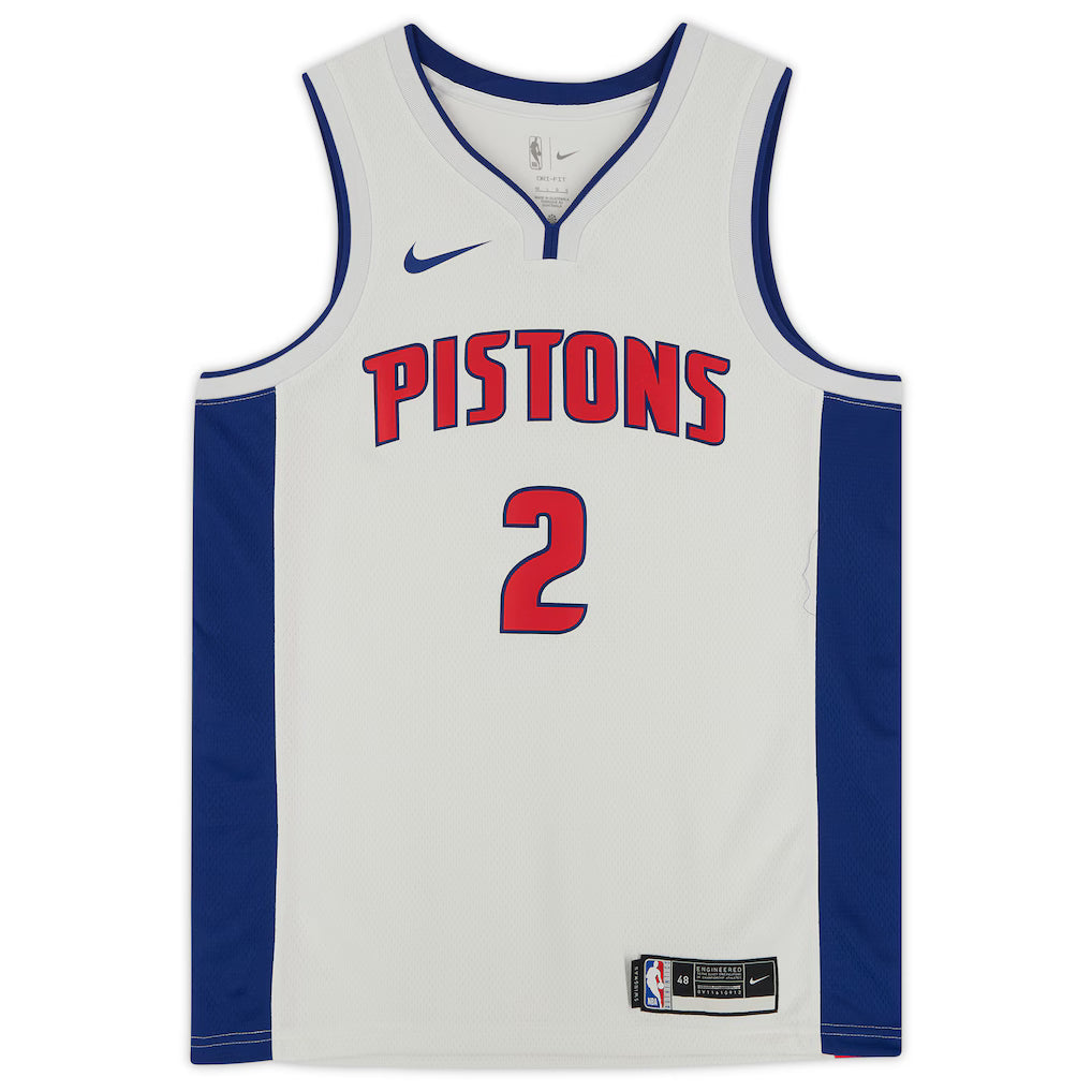 Maillot Detroit Pistons No 2 Cade Cunningham White