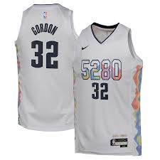 Maillot Denver Nuggets No 32 Aaron Gordon Edition City White 24/25