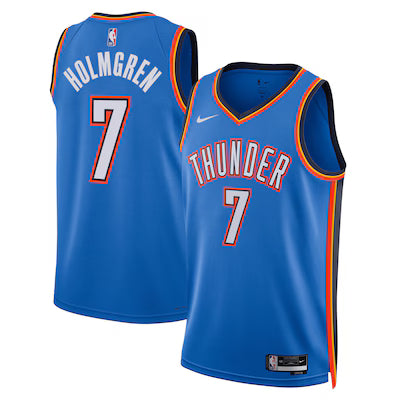 Maillot Swingman Oklahoma City No 7 Chef Holmgren Blue 25/26