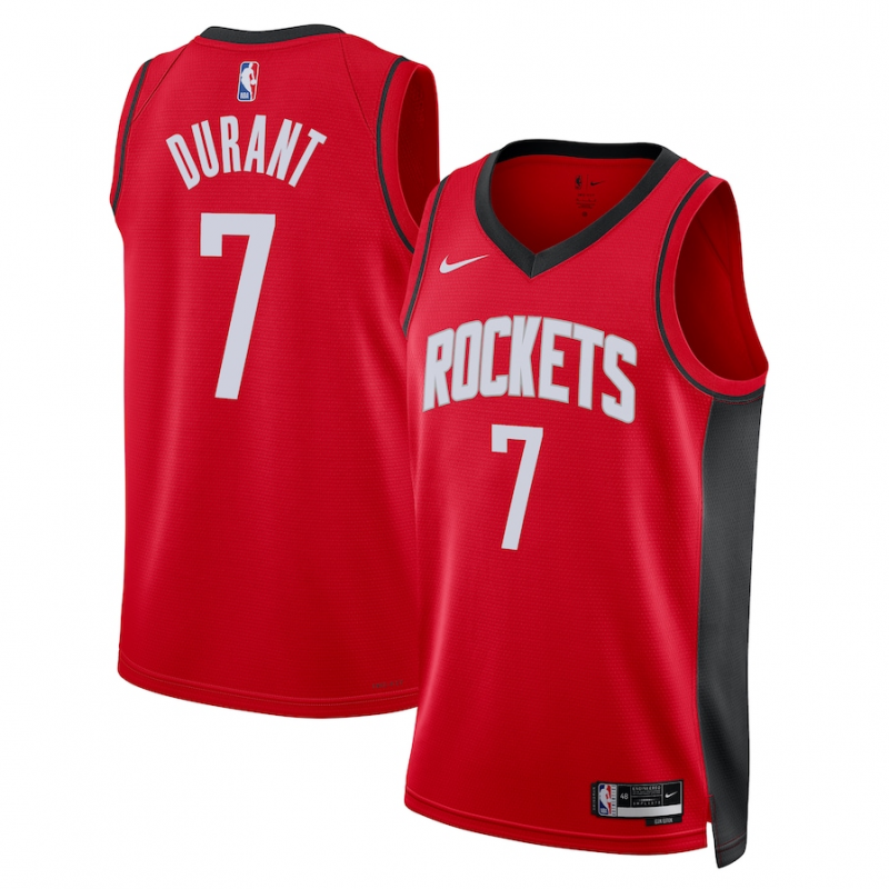 Maillot Houston Rockets No 7 Kevin Durant Red 25/26