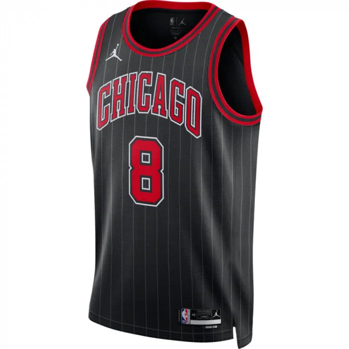 Maillot Chicago Bulls No 8 Zach Lavine