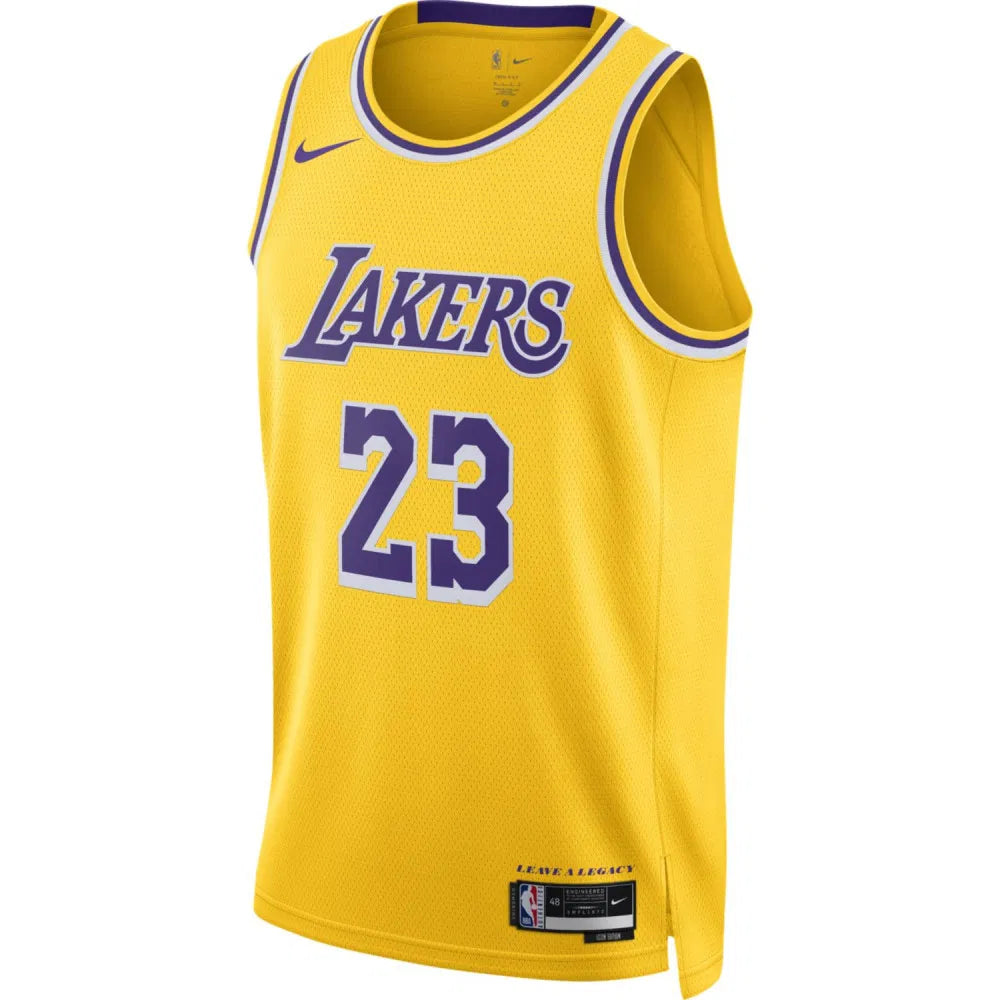 Maillot Lakers Los Angeles N. 23 Lebron JamesYellow