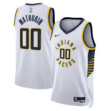Maillot Indiana Pacers No 00 Bennedict Mathurin Edition Swingman White