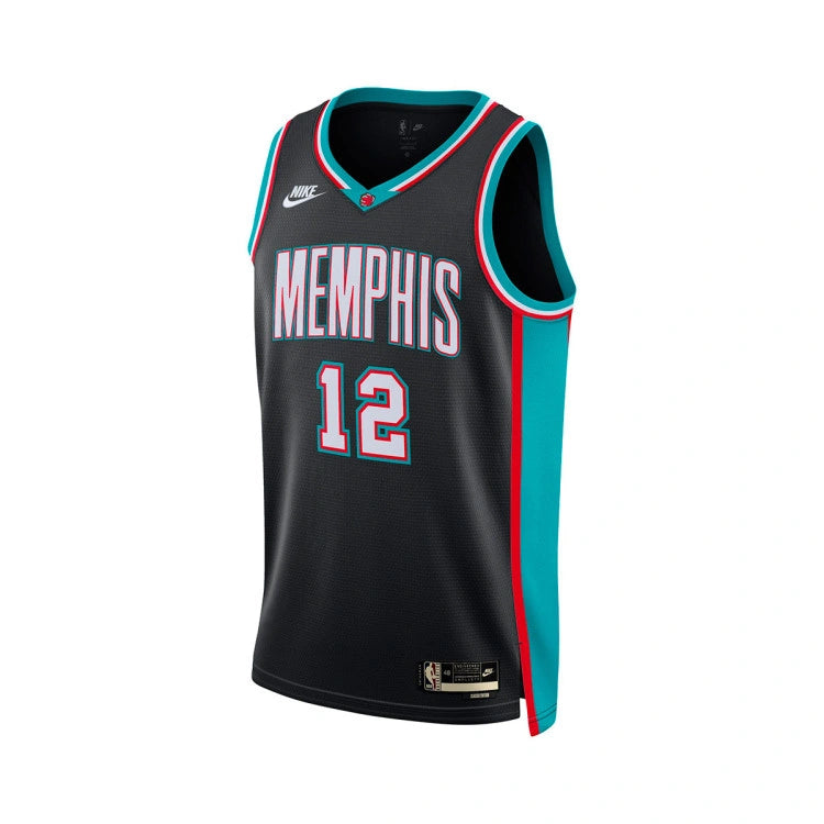 Maillot Memphis Grizzlies No 12 Ja Morant Black