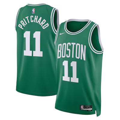 Maillot Boston Celtics No 11 Pritchard Green